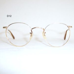 Gold filled Mid 20th century round spectacles by Algha