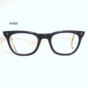 Vintage Black NHS "522" Spectacles - Large