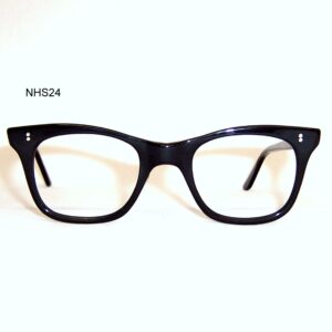 Vintage Black NHS "524" Spectacles - Large