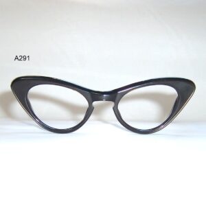Classic 1960s antique bronze cats eye frame