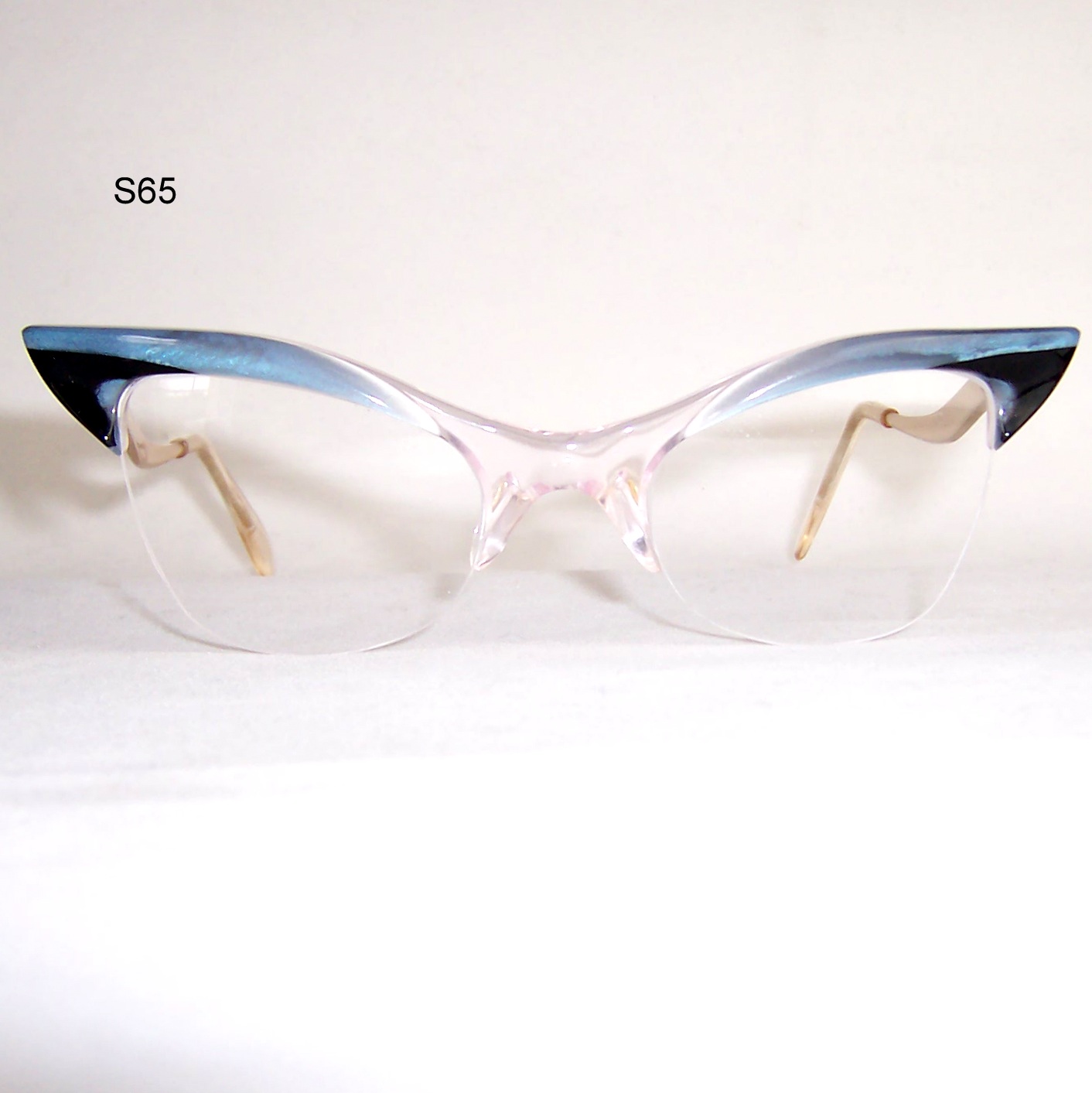 Exaggerated 1950/60's Brow line Supra Spectacles - by Birch