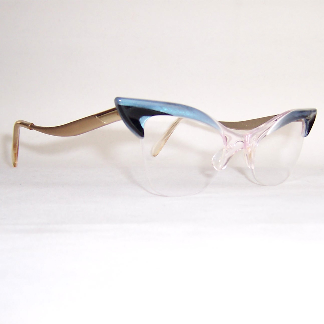 Exaggerated 1950/60's Brow line Supra Spectacles - by Birch - Image 2