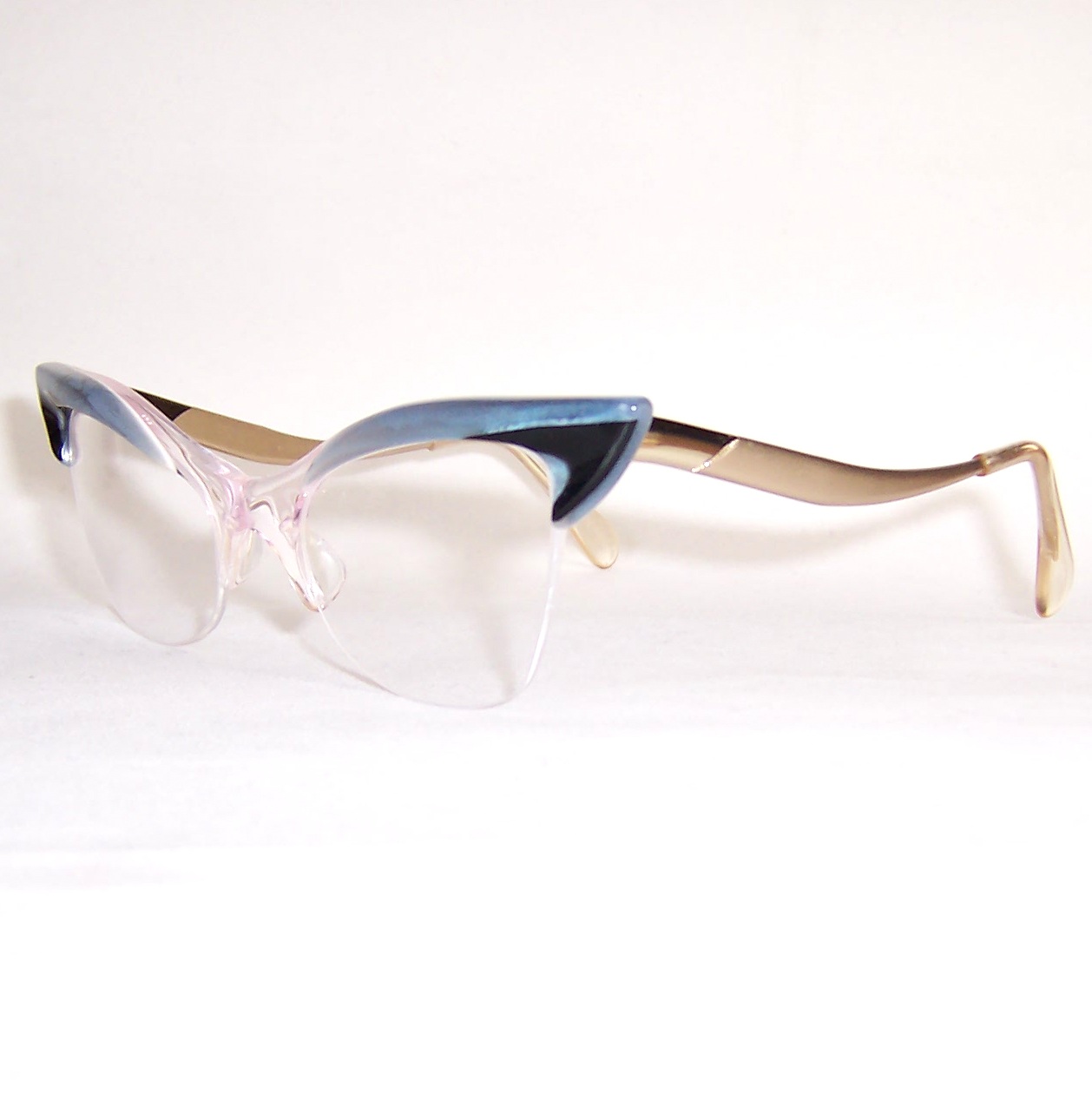 Exaggerated 1950/60's Brow line Supra Spectacles - by Birch - Image 3